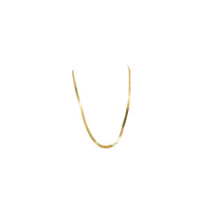 18 Karat Gold Flat Chain