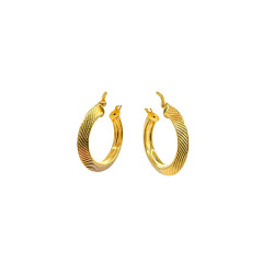 18 Karat Gold Loop Earrings